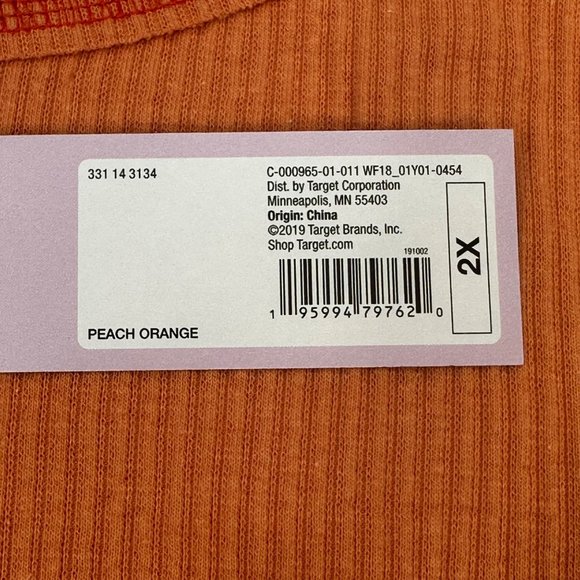 Lot of 2 Wild Fable Women's Size 2X Long Sleeve Tee Shirts Peach Blue New - Picture 15 of 16